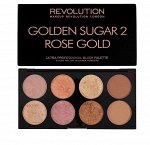 Палетка румян и хайлайтеров Revolution Ultra Blush Palette Golden Sugar 2 Rose Gold