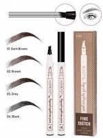 Подводка-маркер для бровей Huda Beauty Fine Sketch 02 Brown