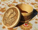 Шкатулка из бересты &quot;Грибочки&quot; 10*6 см
