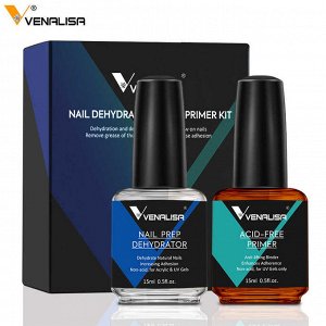 Venalisa, Набор дегидратор и праймер Nail Dehydrator and Nail Primer Kit (15мл*2)