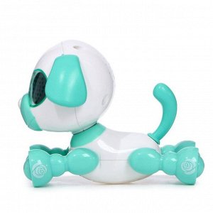 СИМА-ЛЕНД Робот-собака «Умный дружок», интерактивный, звук, свет, цвет бирюзовый