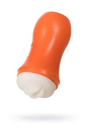 Мастурбатор  оранжевый/телесный, 14 см