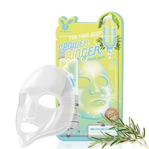 Elizavecca Тканевая маска д/лица Чайное Дерево TEA TREE DEEP POWER Ringer mask pack, 1шт