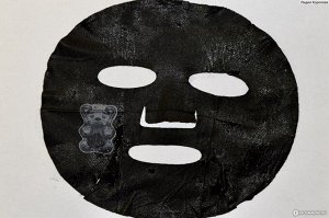 Тканевая маска для лица УГОЛЬ SNP Ice Bear Charcoal Mask