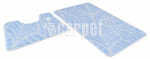 ICARPET АКТИВ Набор ковриков для ванной 50х80см, 50х40см голубой 11
