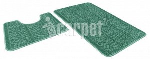 ICARPET АКТИВ Набор ковриков для ванной 50х80см, 50х40см зеленый 52