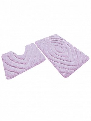 SHAHINTEX РREMIUM Набор ковриков для ванной 60х100см; 60х50см розовый 64