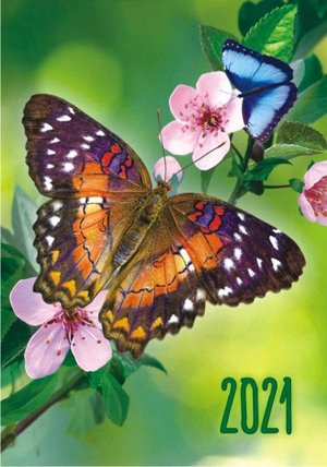 Карманный календарь на 2021 год "Бабочки"