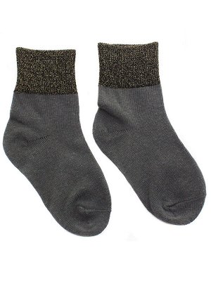 Детские носки 3-5 лет 15-18 см "С люрексом" Серый