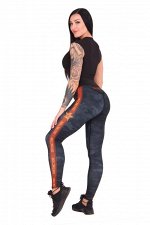Леггинсы GYMWARS Camo Carbon Grey