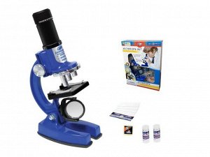 Набор для опытов с микроскопом, 23 предмета в наборе, цвет синий98