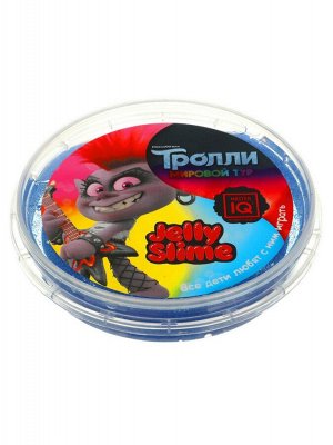 Слайм Master IQ Jelly Slime Тролли черный , в шайбе, готовый