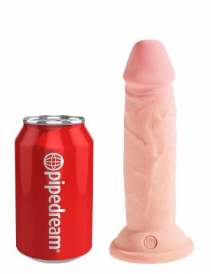 Телесный фаллоимитатор на присоске 6" Triple Density Cock - 18,4 см.