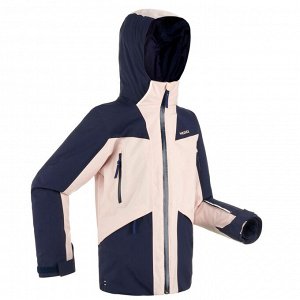 Куртка лыжная детская темно-сине-розовая 900 wedze