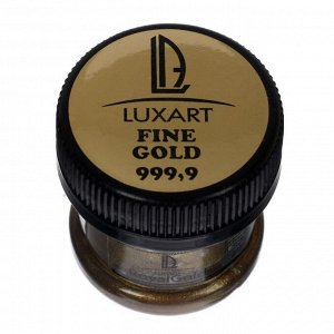 Краска акриловая, LUXART. Royal gold, 25 мл, с высоким содержанием металлизированного пигмента, золото коричневое