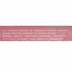 Контур по стеклу и керамике 20мл ТАИР 1609076 Фуксия