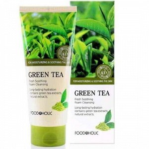 FOODAHOLIC Пенка для умывания с экстрактом зеленого чая 180 мл. FOAM CLEANSING (RENEWAL) GREEN TEA