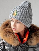 46.Шапка зимняя на флисе Авокадо