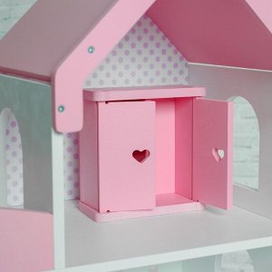 Кукольный дом «Мармелад» с обоями и набором мебели