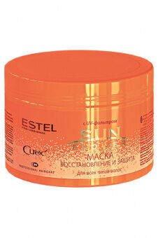 ESTEL, CRS500/M2 Маска CUREX SUN FLOWER д/волос - восстановление и защита с UV-фильтром 500 мл