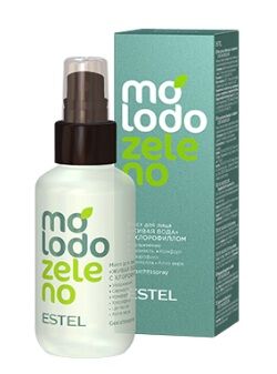 ESTEL, MZ/W100 Мист для лица "Живая вода" с хлорофиллом MOLODO ZELENO (100 мл)
