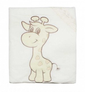 Одеяло-плед (велюр) К012-15 "Жираф",  размер 80*90см