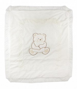 Одеяло-плед (велюр) К08-15 "Мишка с подушкой",  размер 80*90см