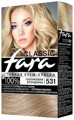 ФАРА Крем-краска для волос 531 платиновая блондинка