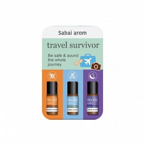 Sabai Arom  Survivor Petite Trio On-The-Go 3ml.