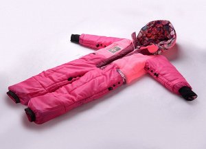 Подростковый для девочки зимний комбинезон розового цвета 8808R