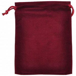 MS027-12x15 Бархатный мешочек 12х15см, цвет бордовый