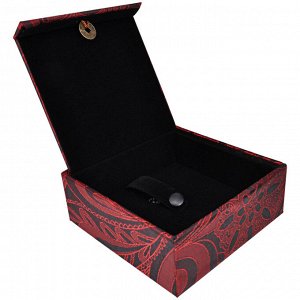 BOX011-3 Коробка для браслета 10х10см, цвет красный
