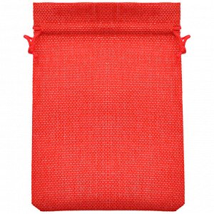 MS056-10x14 Мешочек из джута 10х14см, цвет красный