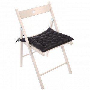 Подушка на сидение с завязками для стула, размер 40x40 см