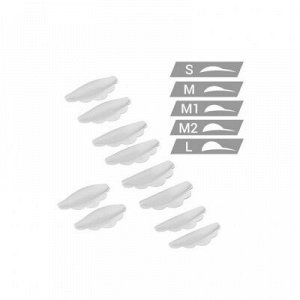 Lash&Go, Набор силиконовых валиков размеры S, M, M1, M2, L, (5ПАР)