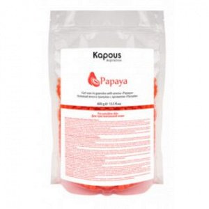 Kapous, 2539 Гелевый воск в гранулах с ароматом «Папайя» 400 г