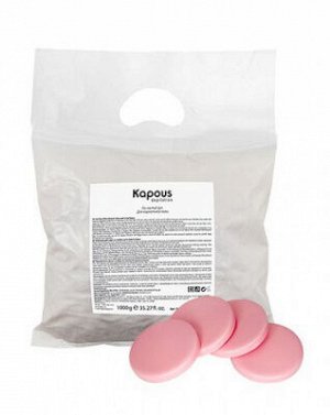 Kapous, 527 Эластичный воск розовый с Диоксидом Титаниума в дисках, 1000 гр