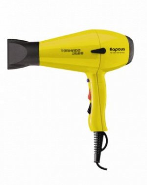 Kapous, Профессиональный фен для укладки волос Tornado 2500, желтый арт. 1607