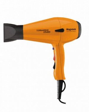 Kapous, Профессиональный фен для укладки волос Tornado 2500, оранжевый арт. 1610