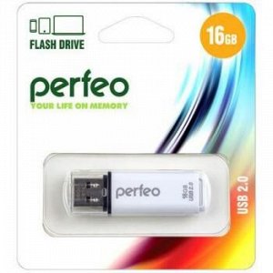 USB-флеш-накопитель PERFEO 16GB C13 White Perfeo {Китай}