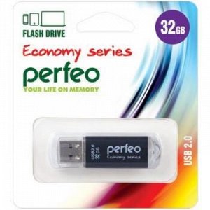 USB-флеш-накопитель PERFEO 32GB E01 Black economy series Perfeo {Китай}