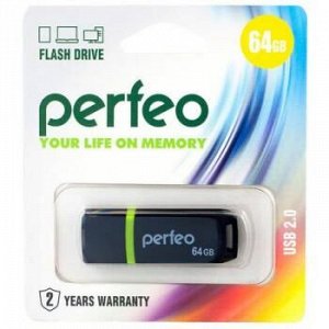 USB-флеш-накопитель PERFEO 64GB C11 Black Perfeo {Китай}