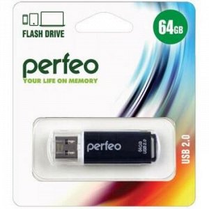 USB-флеш-накопитель PERFEO 64GB C13 Black Perfeo {Китай}