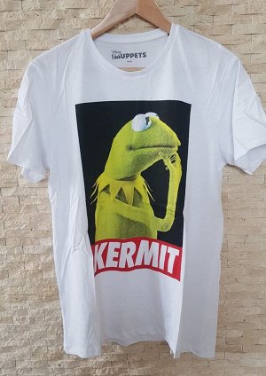 Белая футболка KERMIT
