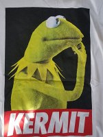 Белая футболка KERMIT