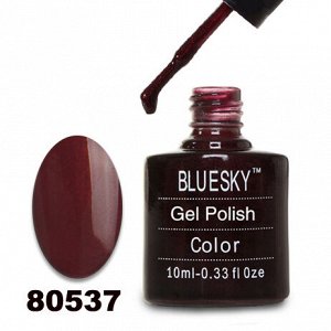 Гель лак Bluesky 80537-Темно-бордовый с микроблестками