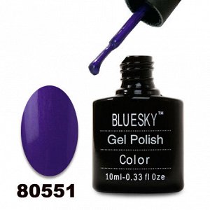 Гель лак Bluesky 80551-Темно-сиреневый,перламутровый
