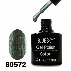 Гель лак Bluesky 80572-Болотно-зеленый,перламутровый с микроблеском