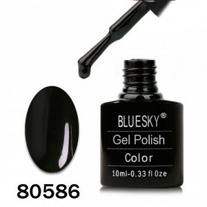 Гель лак Bluesky 80586-Темно-серый с синим оттенком