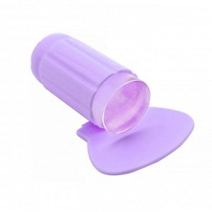 Набор для стемпинга штамп+скребок фиолетовый